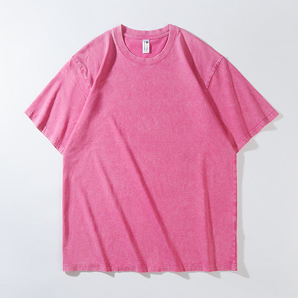 Heavyweight Washed Cotton Streetwear T-Shirt