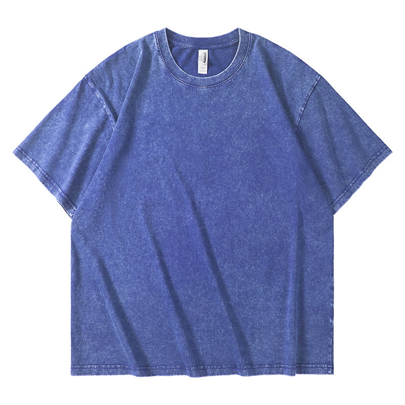 Heavyweight Washed Cotton Streetwear T-Shirt