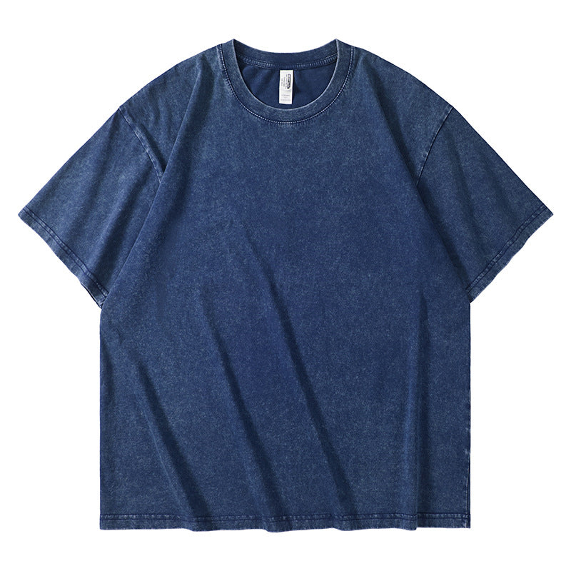 Heavyweight Washed Cotton Streetwear T-Shirt